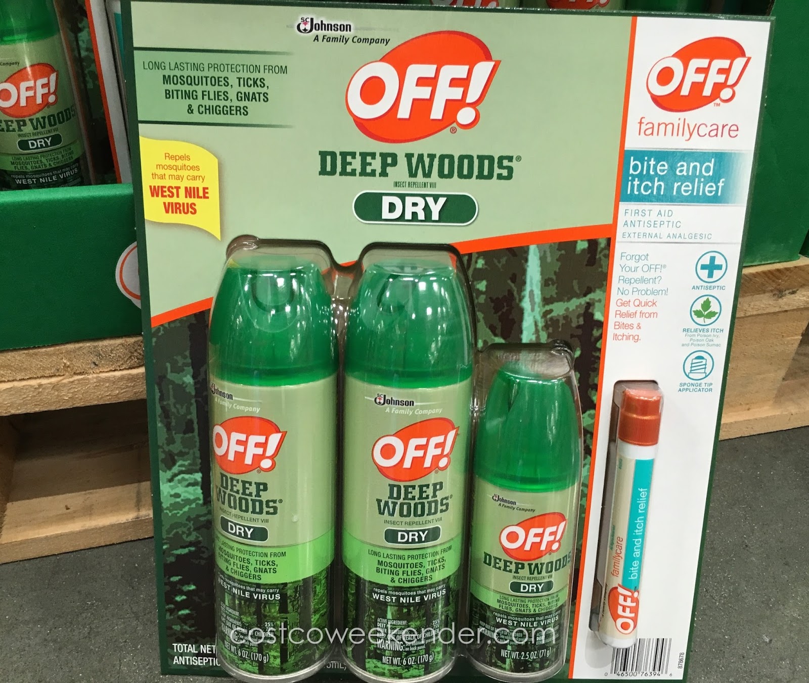 Off! Deep Woods Dry Insect Repellent Costco Weekender