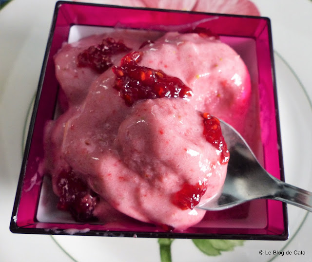 Glace rapide à la fraise