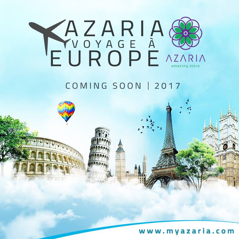 AZARIA VOYAGE A EUROPE 2017