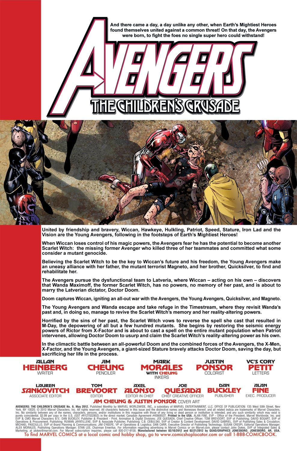 Read online Avengers: The Children's Crusade comic -  Issue #9 - 2