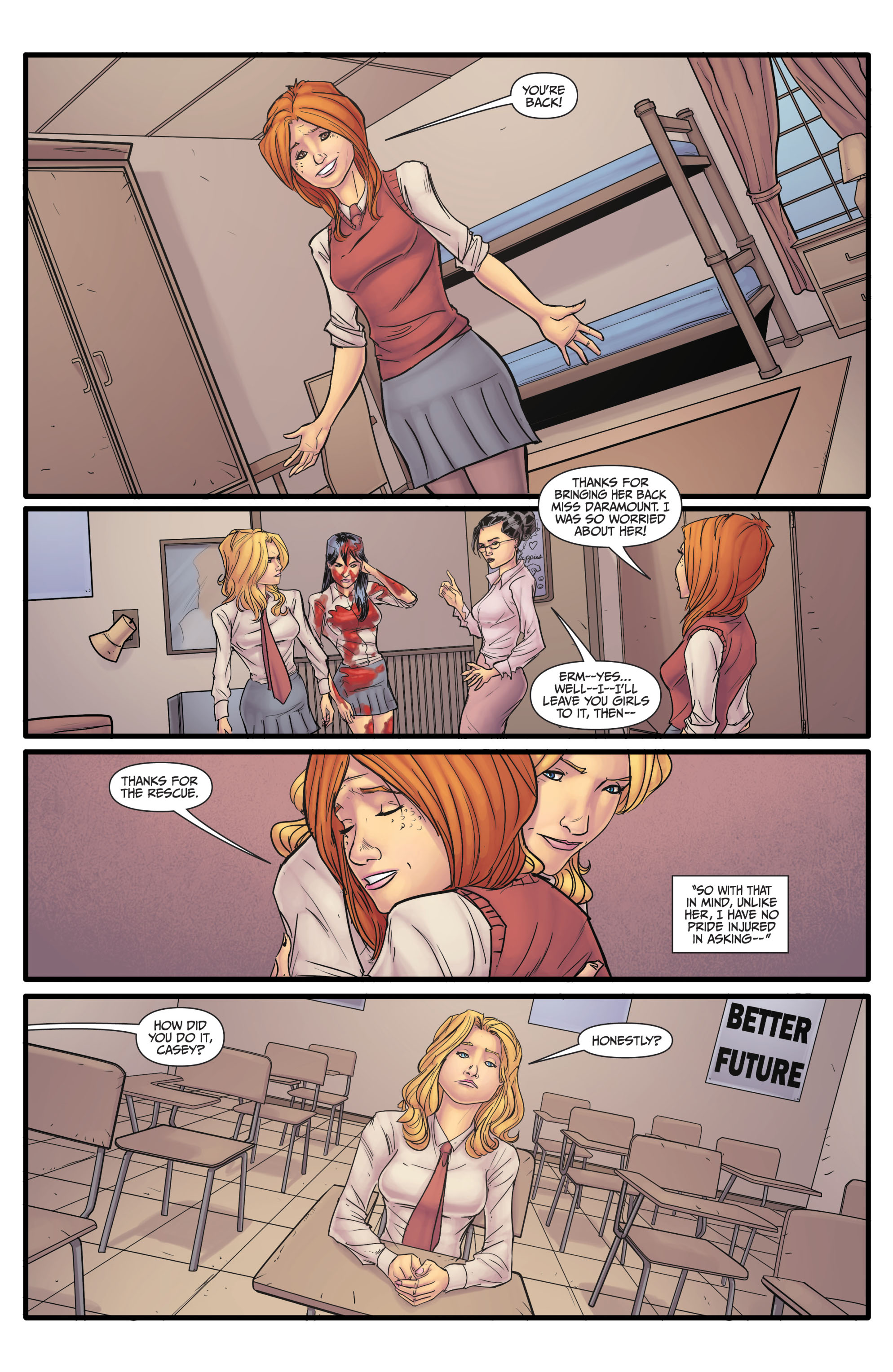 Read online Morning Glories comic -  Issue #5 - 26