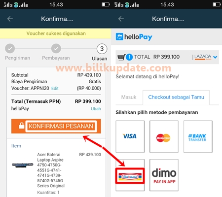 Cara Belanja Di Lazada Dengan Metode Pembayaran Via Indomaret