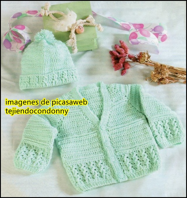 Agujas Camperita Tejida A Crochet Para Bebe Chaleco Camperita Para