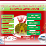 Master Aplikasi Cetak Id Card Penerima Dan Pengawas Ujian Sekolah
Format Excel.Xlsx