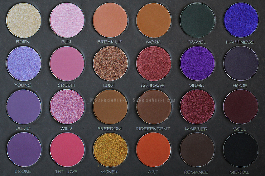 All Time Favorite Eyeshadow Palette by Zhuco Cosmetics - Review & Swatches