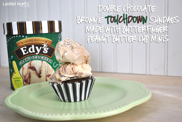 Butterfinger Peanut Butter Cup Sundae Touchdown Recipe