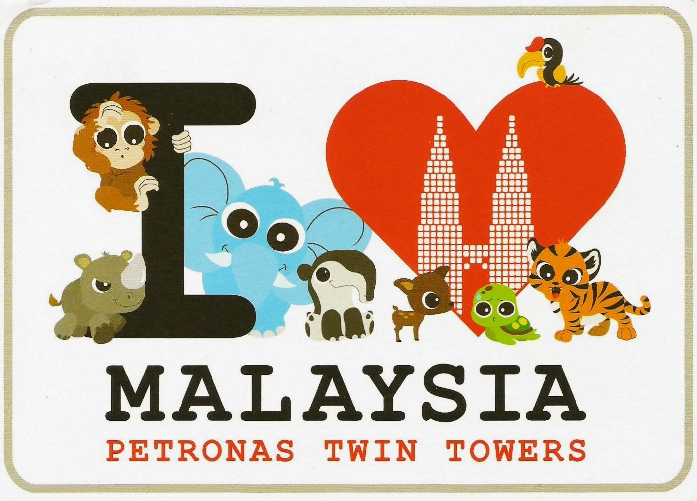 Postcards on My Wall: I Love Malaysia - Twin Towers