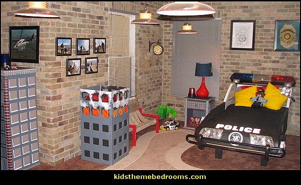 transportation themed bedrooms police theme decor fire truck theme decor  transportation theme bedroom decorating ideas - Planes, trains, cars and trucks decor -  transportation vehicles theme bedrooms - tire throw pillows - cars trucks wall decals - transportation bedding - police cars
