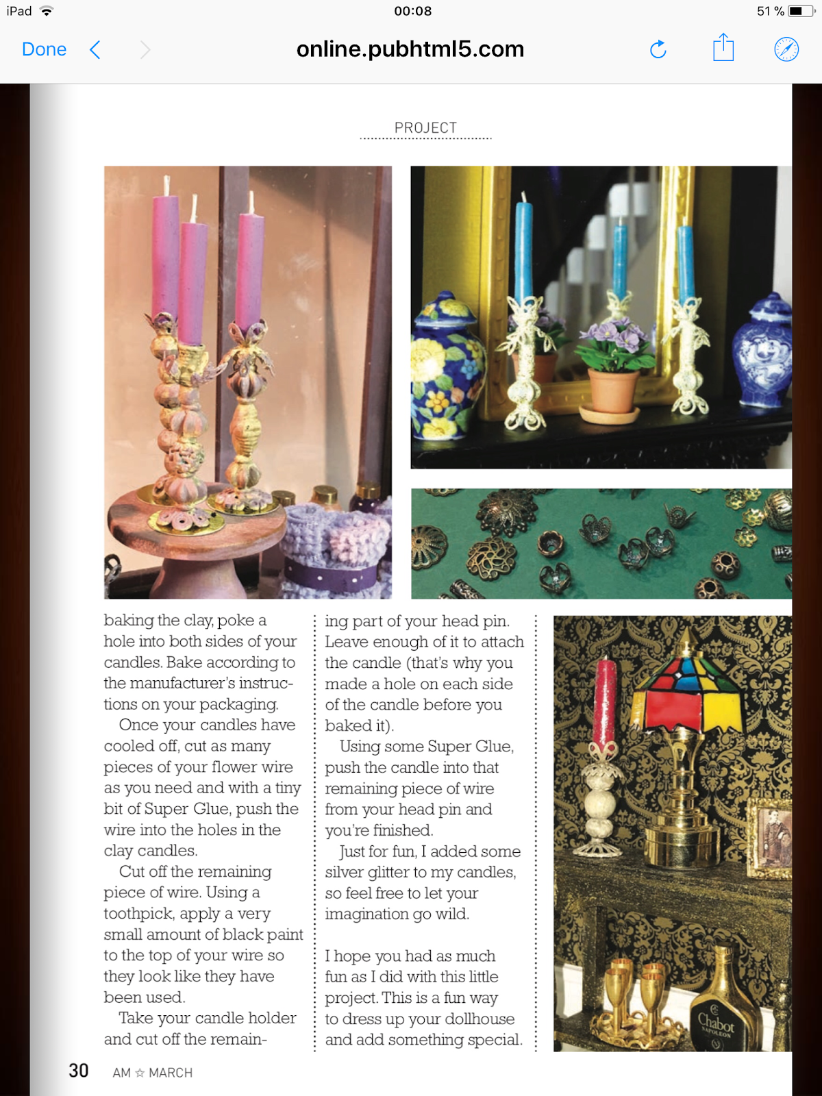 Dany's DIY Minis TUTORIAL featured in A.M. Magazine How to make