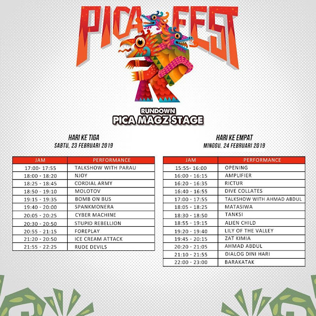 Pica Fest 2019 Berlokasi di Tempat yang Berbeda