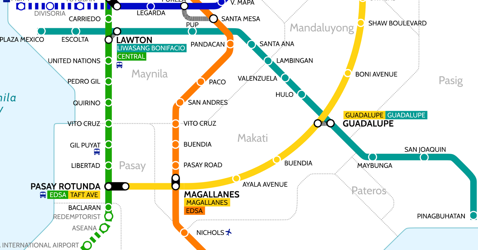 Lrt/mrt Map Manila
