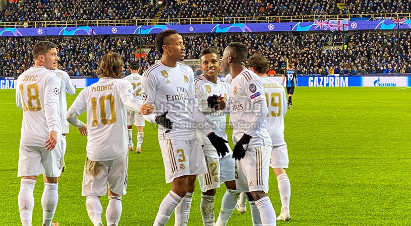 بأقدام برازيلية ريال مدريد يحقق الفوز على فريق كلوب بروج بثلاثية في دوري أبطال أوروبا