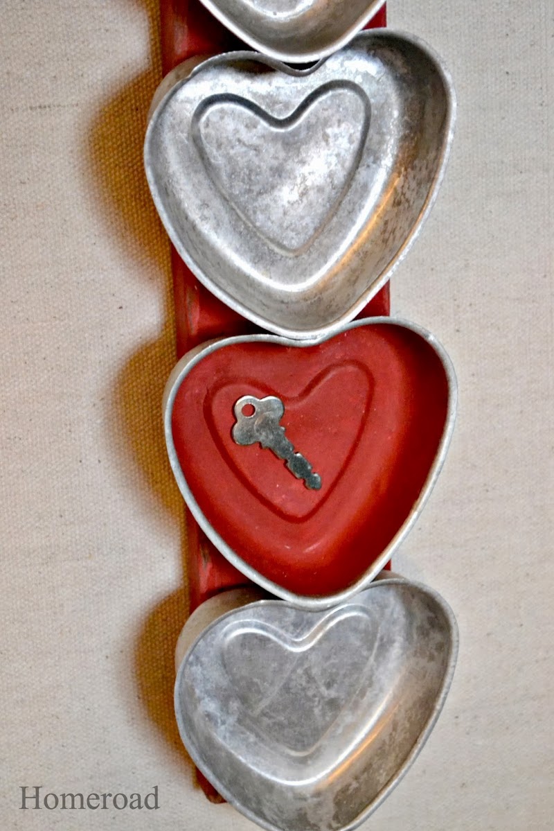Repurposed Bakeware for Valentine's Day