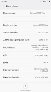 SMIUI ROM FOR LENOVO A7000 Plus Screenshot 3