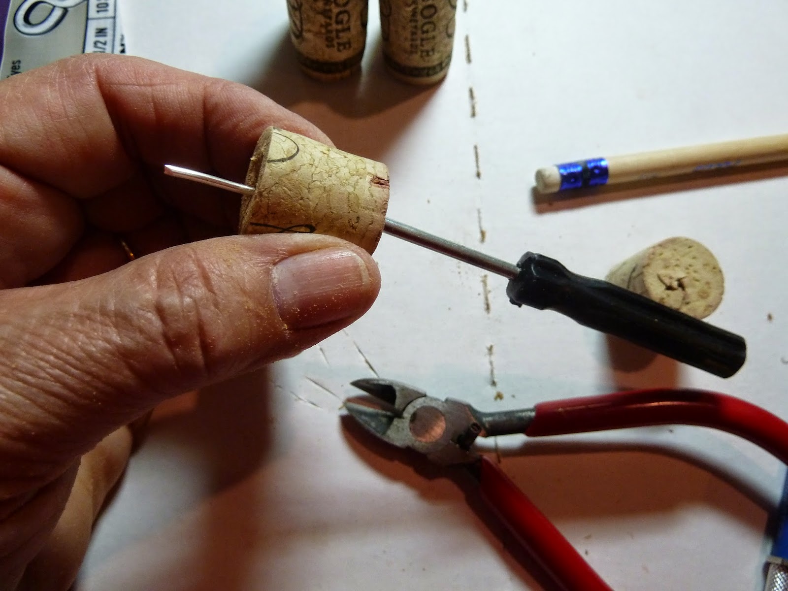 Make it easy crafts Wine cork horse ornament