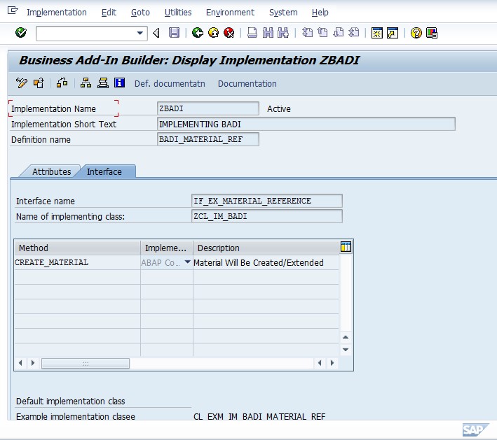 Define And Implement Badi. Sap Tutor
