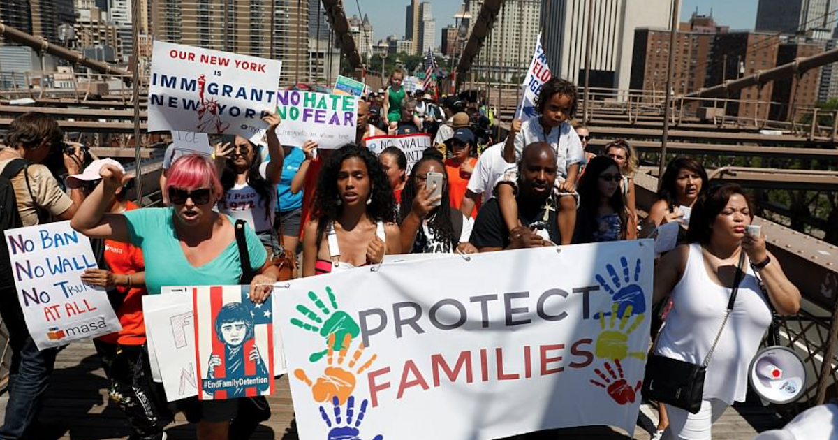 Against family. USA protest against immigration. Family Separation+protest. End Family Separation+protest. Immigration Nation+protest.