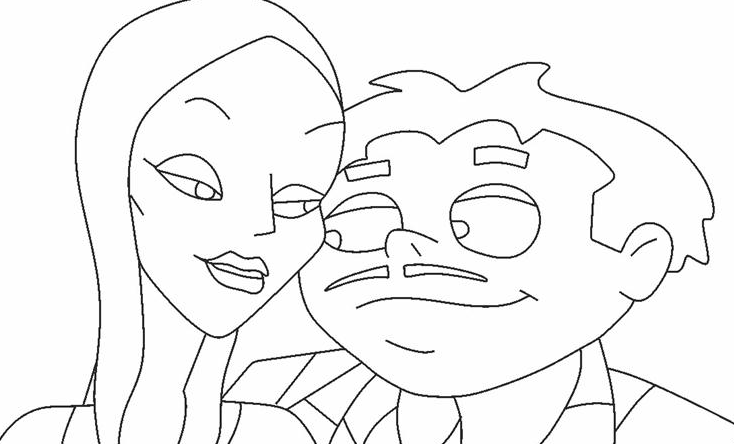 Wednesday Addams Coloring Pages Coloring Pages