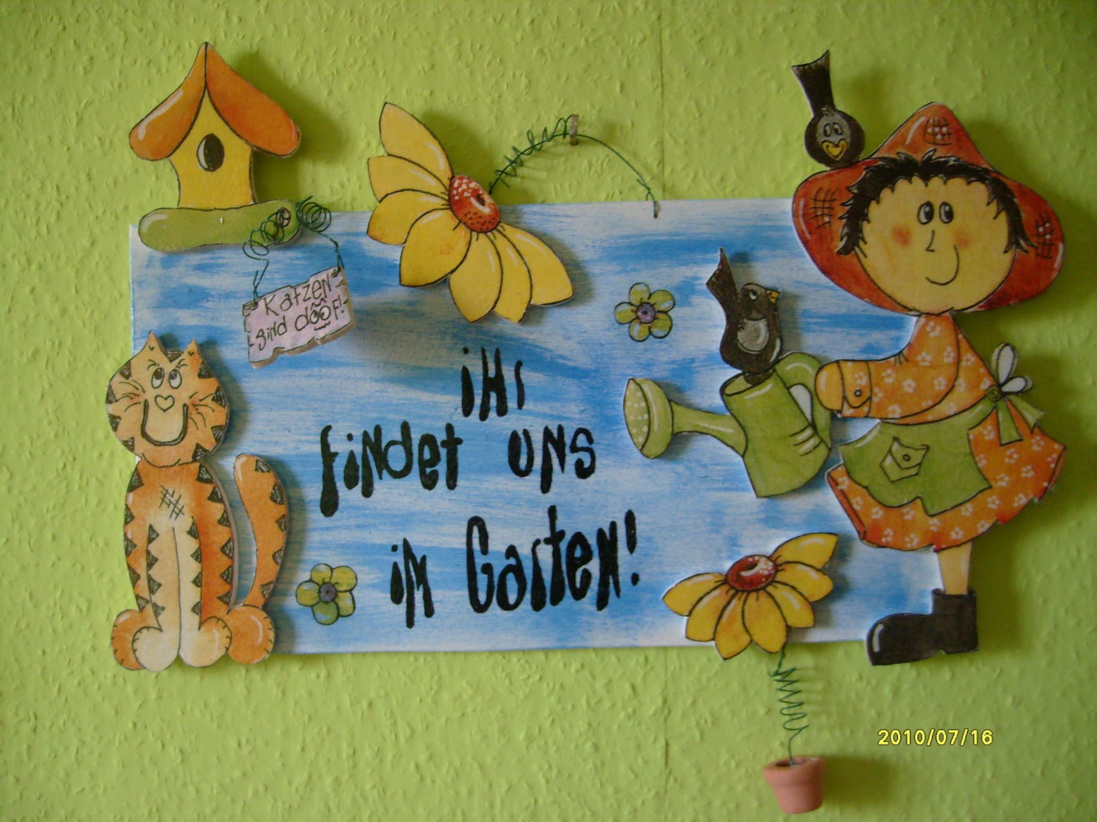 eisblümchen´s bastelstübchen: Ein Gartenschild