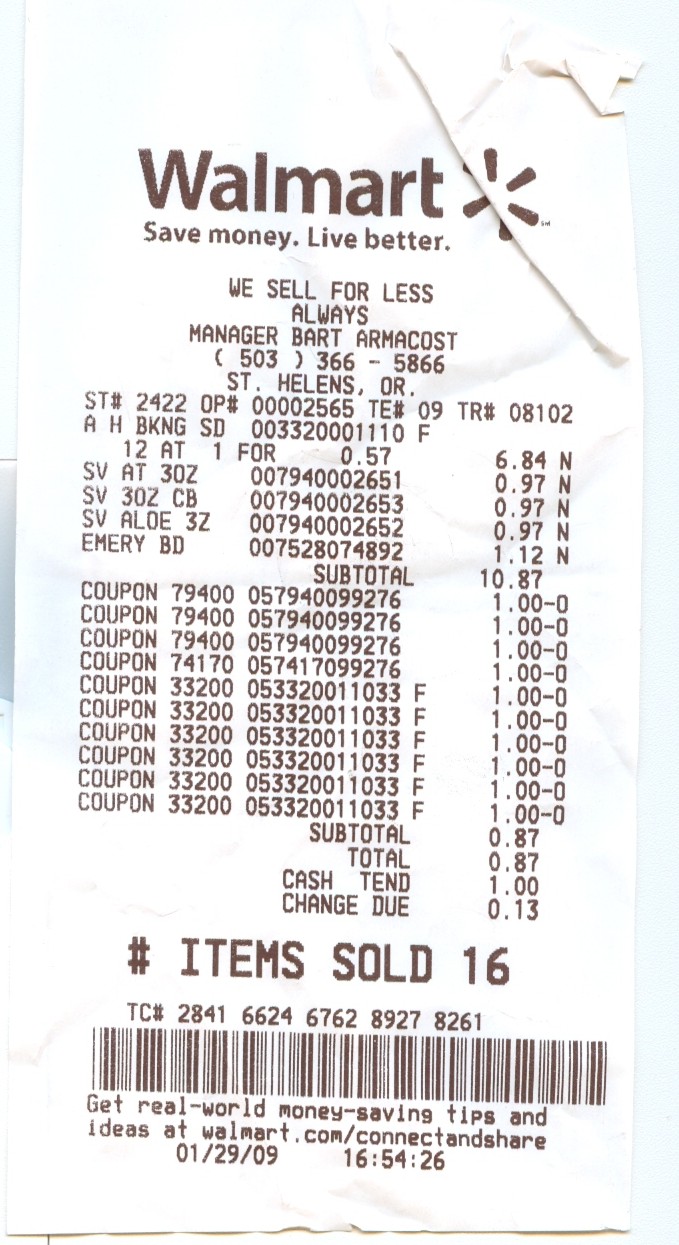 walmart mobile app receipt