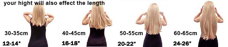 .: Length chart- how to measure your extensions length