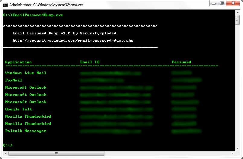 [Email Password Dump] Commandline Tool to Recover Lost Email Password
