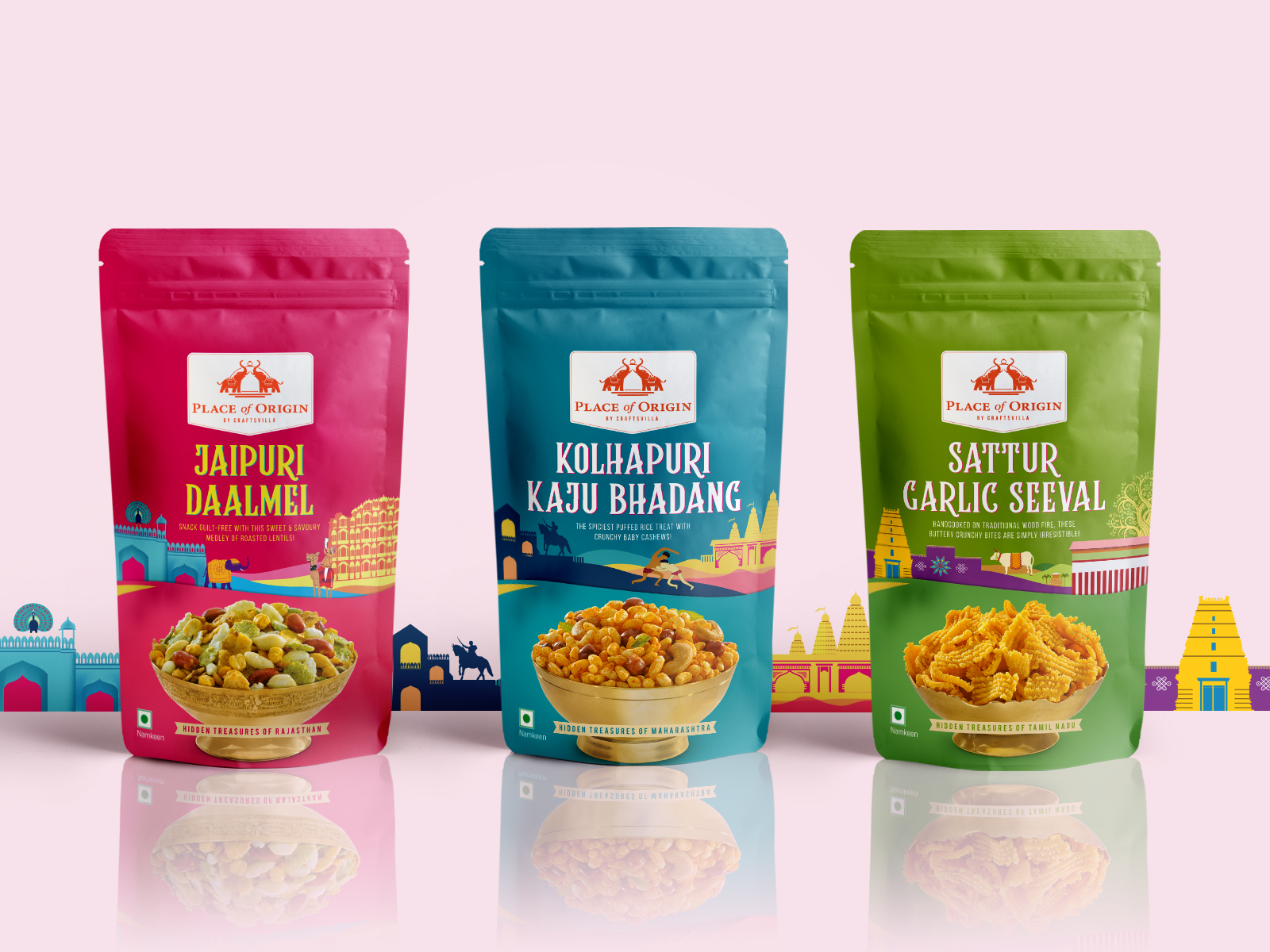 Place of Origin Curated Snacks Packaging Of The World