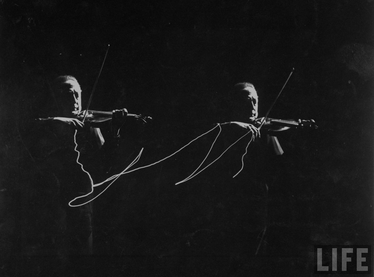 Violin Light Paintings, 1952 Vintage Everyday