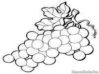 Grape Coloring Pages Realistic