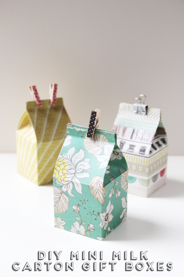 DIY MINI MILK CARTON GIFT BOXES Gathering Beauty