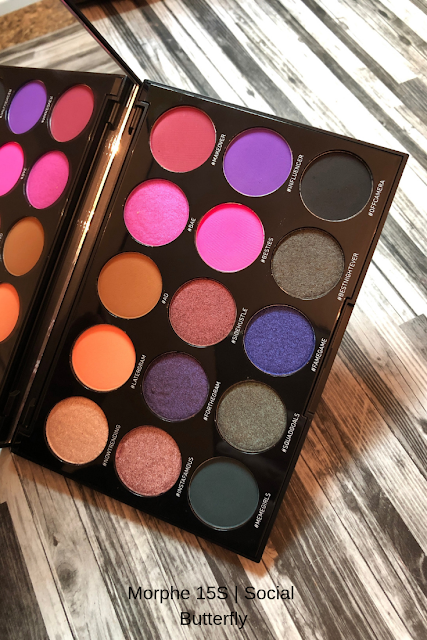 Morphe 15S Social Butterfly Eyeshadow Palette (Review and Swatches)