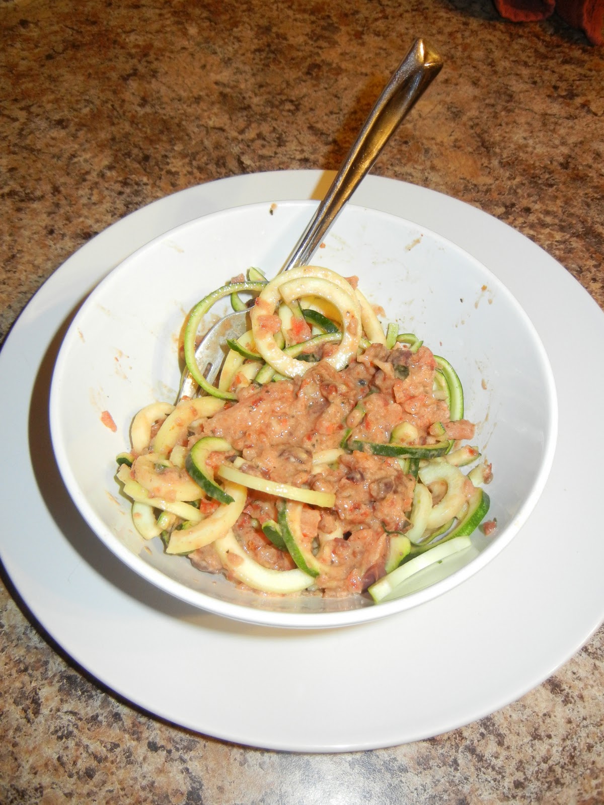 Rawfully Wonderful No Vodka Cream Sauce and Zucchini Pasta