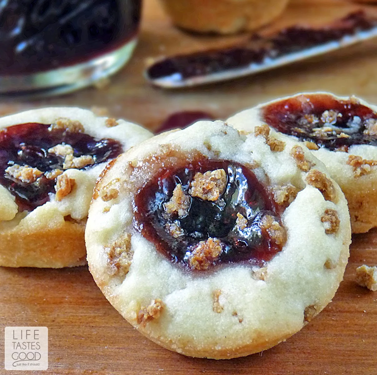 Thumbprint Cookies Using a Mini Muffin Tin - So Much Better With Age