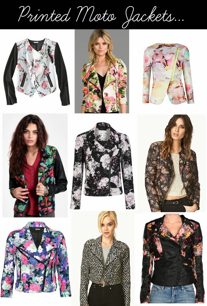 Belle de Couture: //Loving Right Now// Printed Moto Jackets