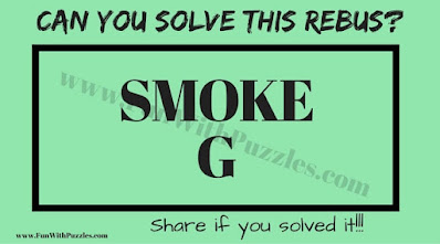 G under SMOKE | Can you Solve this Rebus Puzzle?