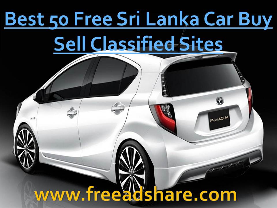 Free Sri Lanka Car Classified Sites List  Top 50 Auto, Car, Vehicle