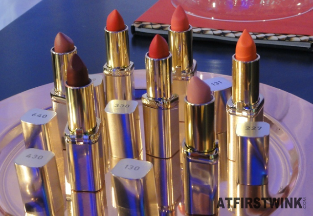 L'Oréal Color Riche lipsticks