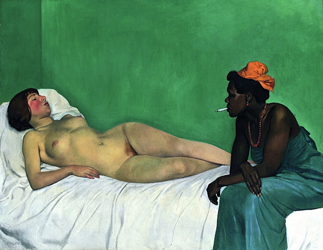 Felix Vallotton - La Bianca e la Nera - erotismo - arte - dipinti