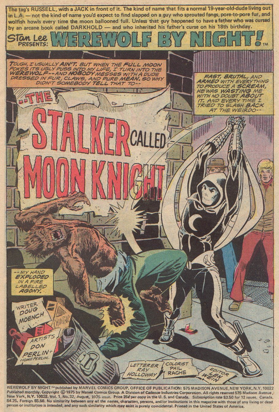 Read online Werewolf by Night (1972) comic -  Issue #32 - 2