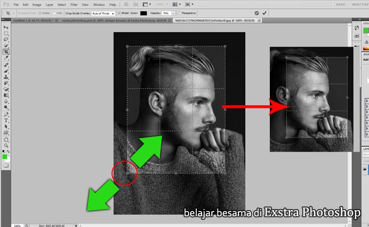 Cara Mudah Crop Gambar Dengan Crop Tool Photoshop | Exstra ...