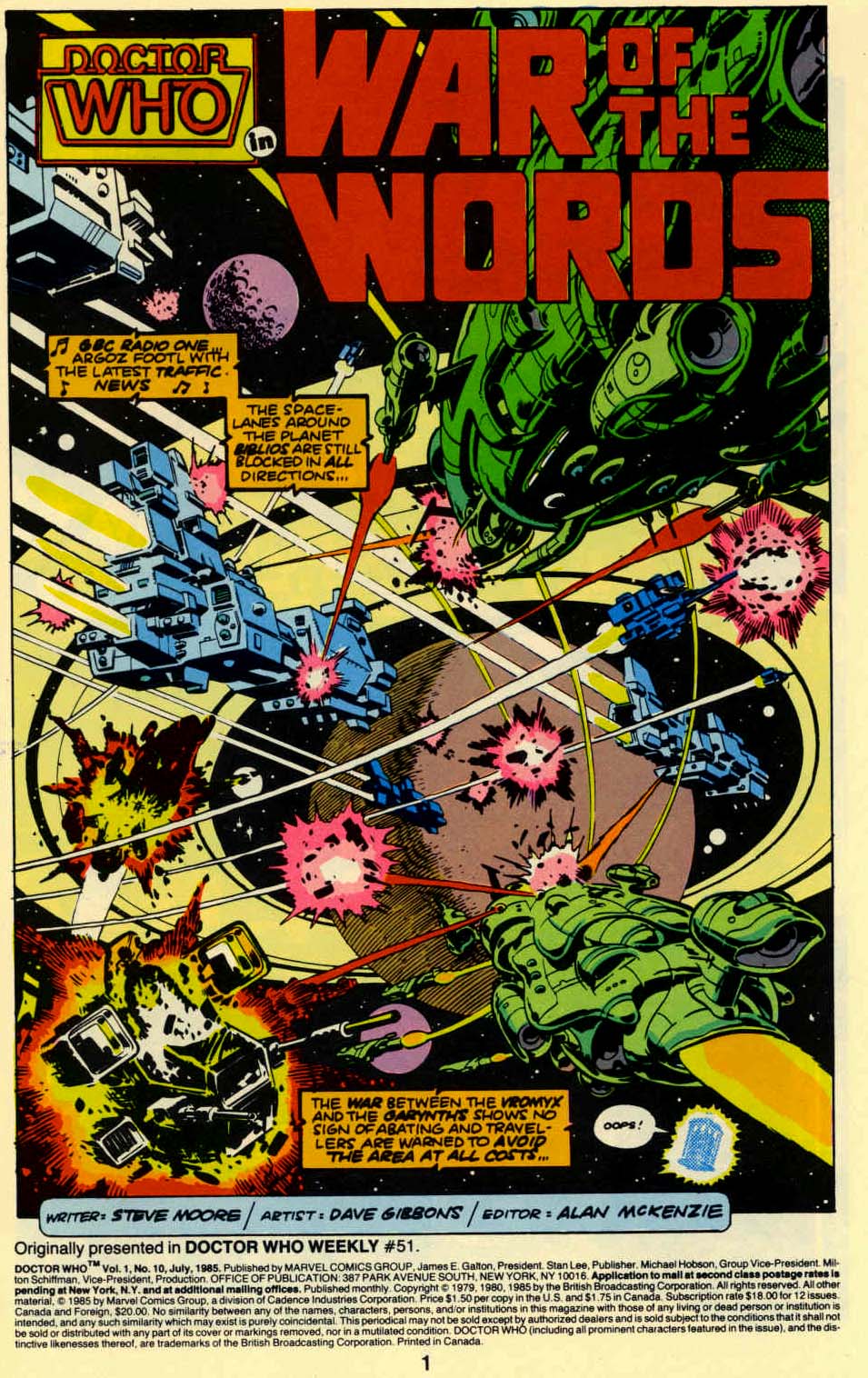Doctor Who (1984) issue 10 - Page 3