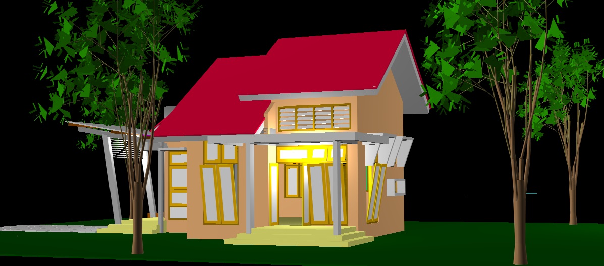 Rumah Minimalis Dengan Atap Asbes - Perum Anggrek