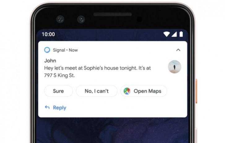 Smart Reply Android Q