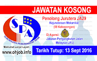 Jawatan Kerja Kosong Suruhanjaya Perkhidmatan Awam Malaysia (SPA) logo www.ohjob.info september 2016