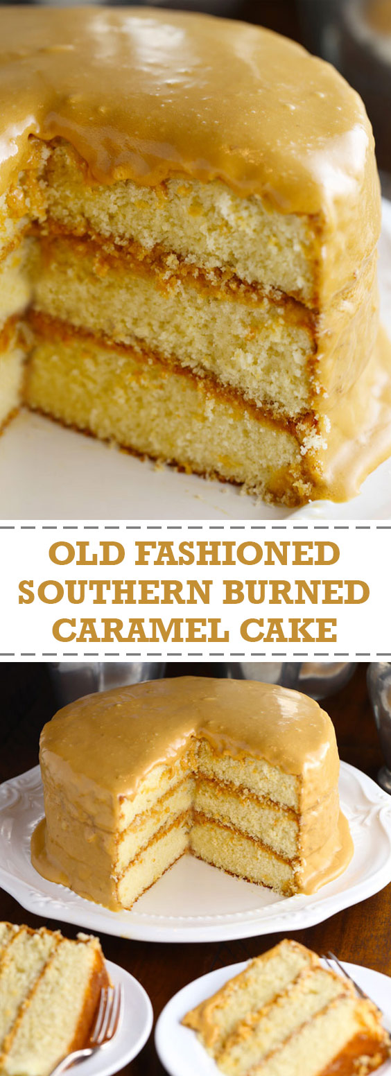 Old Fashioned Southern Burned Caramel Cake FOOD RECIPES