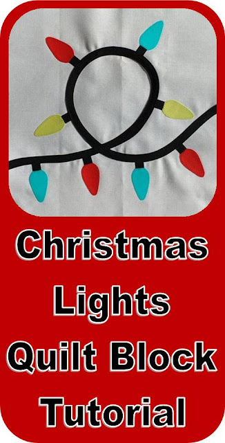 Christmas Lights Quilt Block Tutorial