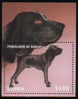 2000年リベリア共和国 ブルボネ・ポインターの切手シート