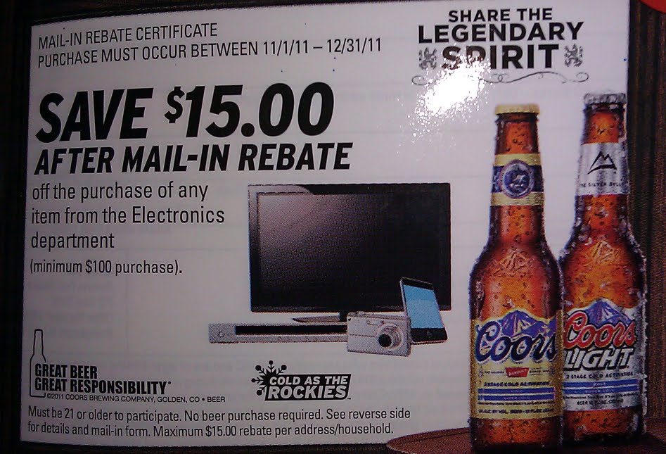 Printable Coors Light Rebate Forms