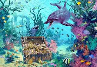 Paisajes Coralinos Acuaticos Peces y Delfines