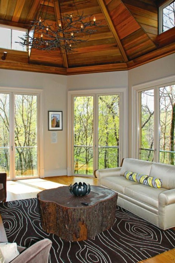 Tree trunk table – super original designs!